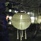 2* Solar Nylon Lantern Lamp Waterproof Hanging Light Festival Decor (Pink)