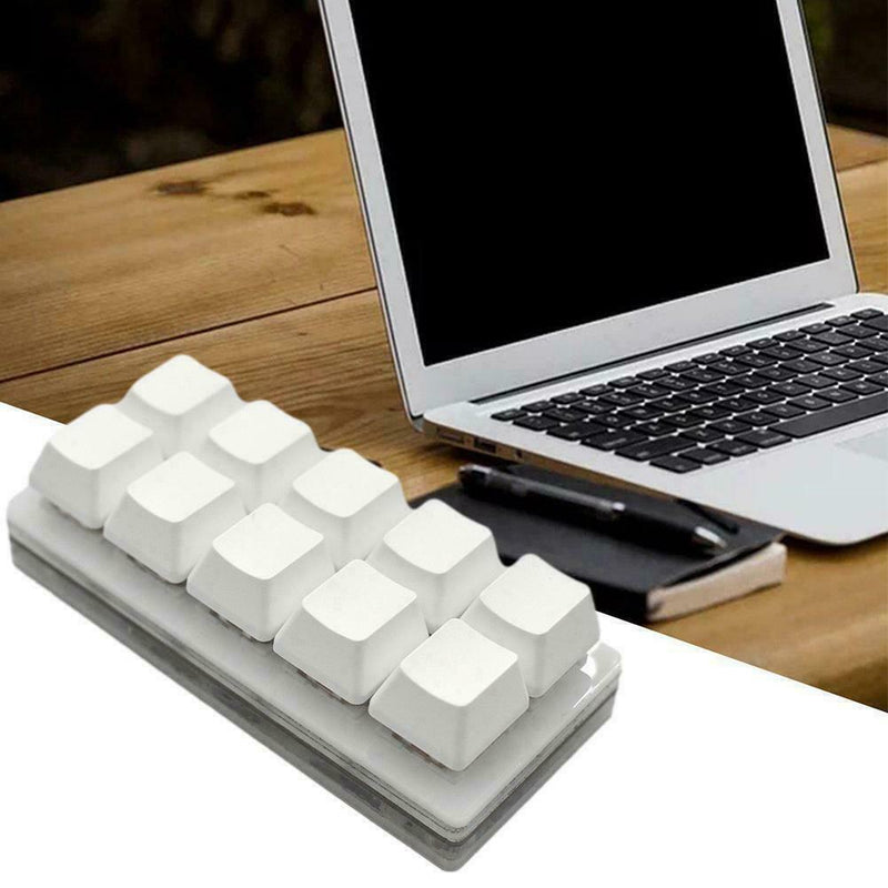 1 Size Programmable Mechanical Keyboard 10 keys Macro DIY keypad Switch Red Z3O4