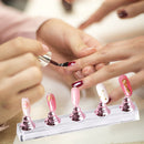 Acrylic Nail Art Practice Display Stand Chess Board Magnetic Holder (Pink) Newly