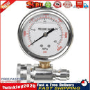 Stainless Steel Pressure Washer Pressure Gauge 6000PSI/40MPa 3/8in Fitting Newly