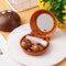 DIY Book shape Contact Lens Box Mirror Lens Case Soaking Storage Travel Holder