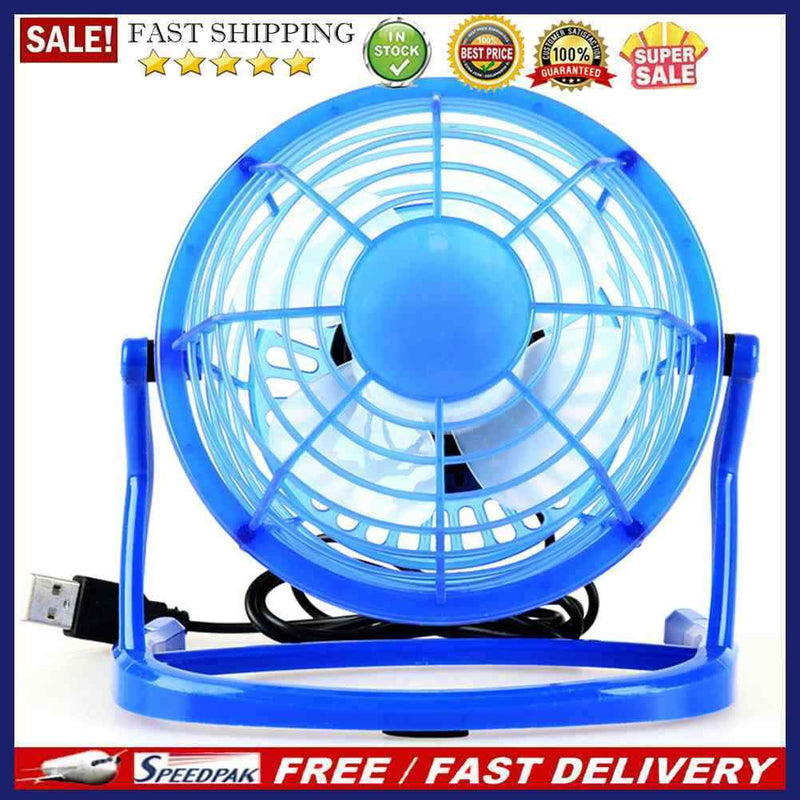 4 Inch Ultra Quiet Fan Portable Adjustment Desktop Cooling Mute Fan Air Cooler