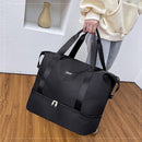 Women Large Capacity Fitness Duffle Bag Waterproof Nylon Travel Luggage Bags