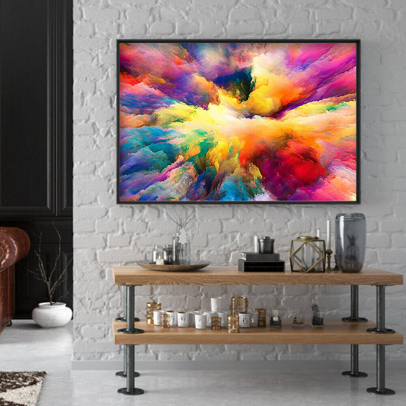 5D DIY Diamond Painting Full Round Drill Colored Smoke of Rhinest