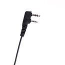 2Pin Sports Earpiece Headset w/ PTT MIC for BAOFENG Retevis Radios Black