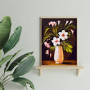 Painting By Numbers Kit DIY Flowers Vase Hand Painted Canvas Oil Art Picture