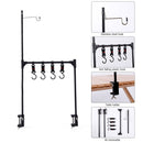 Outdoor Desktop Storage Rack Multifunction Desk Hanging Hook Shelf Stand