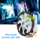 SNOWMAN 120mm CPU Cooler Radiator PWM RGB Light 2 Heat Pipes for Intel LGA 2011
