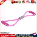 8 Word Chest Expander Rope Sports Workout Muscle Resistance Bands (Pink) Newly