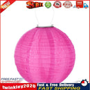 Waterproof LED Solar Cloth Chinese Lantern Festival Hanging Lamp (Pink) Newly
