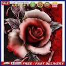 Rose Flower DIY Round Rhinestones Diamond Painting Embroidery Kits Needlework Se