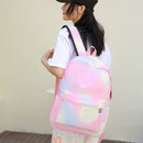#A Tie Dye Ink Backpack Student Schoolbag Laptop Bookbag Three Piece Insulated