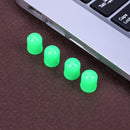 100pcs Car Truck Bike Tire Wheel Air Valve Stem Caps Dust Covers (Green) Newly