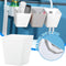 Storage Basket Plastic Back Hanging Bucket Portable Remote Control Organizer: