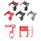 2pcs Bike Cell Phone Holder Handlebar Clip GUB P10(Black Red)