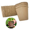 50pcs Round Paper Pulp Peat Flower Pot Plant Flower Biodegradable Nursery Cups