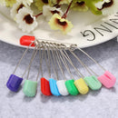 Stainless Steel Safety Pins Brooch Holder Diaper Secure Clips (100pcs 40mm)