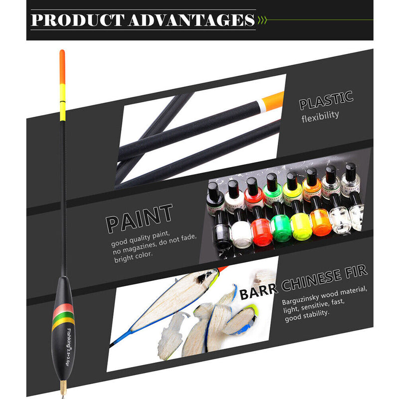 5pcs Striking Floats Waterproof Fishing Floating Buoy Bobber Fishing Tackle