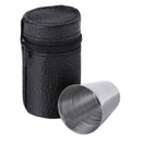 4pcs/Set 30ml Wrinkles Wine Cups Outdoor Portable Stainless Steel 1 oz Wine Cup mi