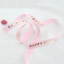 Bronzing 16mm 10Yards DIY Handmade Materials Satin Ribbon Happy Mothers Day