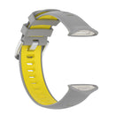 Silicone Strap for Polar Vantage V2 Watch Band Replacement (Grey Yellow)