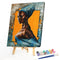 African Girl Oil Paint By Numbers Kit DIY Acrylic Painting on Canvas Crafts