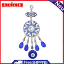 Crystal Dream Catchers Pendant Blue Devil Eyes Hanging Windchime Window Ornament