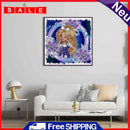 Purple Rose Girls Diamond Painting, Partially Specially Shaped Drilling Decor (YXC1