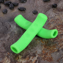 2pcs Brake Handle Lever Covers Scooter Antiskid Handle Protector (Green) Newly