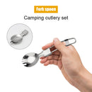 Folding Portable Picnic Cutlery Spoon Fork Outdoor Camping Cookware Accessories