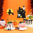 Witch Pattern Cupcake Decor Halloween Style Baking Decoration Cake Topper Set