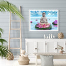 5D DIY Diamond Painting Full Round Drill Flower Buddha Wall Decor Rhinestone