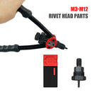 Rivets Nuts Insert Flat Head Threaded Nut for Hand Riveter Gun Tools (M3) Newly