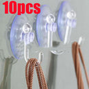 Gadget Suckers Home Bathroom 4CM Suction Cup Transparent PVC Wall Hooks Hanger