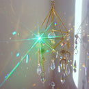 Crystal Windchimes Ornament Lighting Ball Home Hanging Pendant Decor (B) Newly
