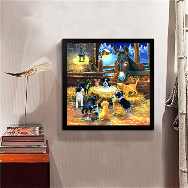 YouN 5D DIY Full Drill Diamond Paintings Cross Stitch Style 24