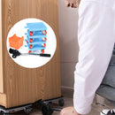 Household Transport Heavy Furniture Mover Wheeled Rollers Bar Set (Blue)