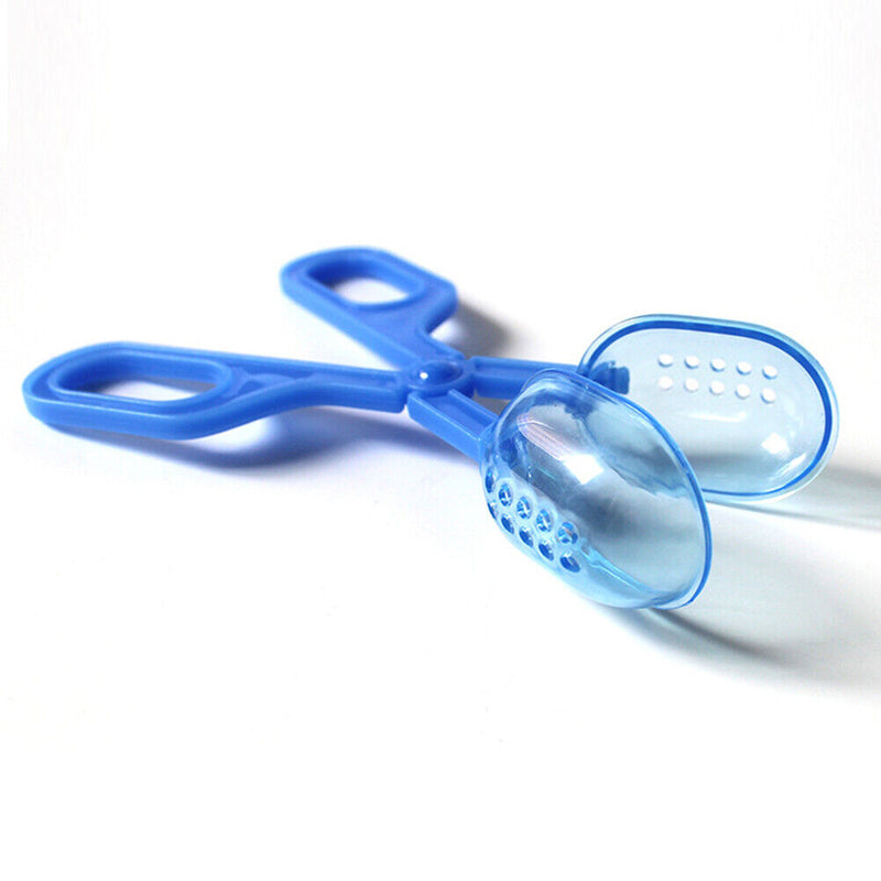 Reptile Terrarium Lizards Tweezers Pet Raising Feeding Tool Clips (Blue) Newly