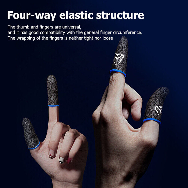 #A 1 Pair Gaming Finger Sleeve Practical Breathable Sweatproof Cover Thumb