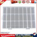 24 Slots Transparent Plastic Fishing Lure Box Fishing Tackle Storage Box Newly