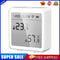 WIFI Temperature Humidity Sensor Indoor Hygrometer with LCD Display (White)