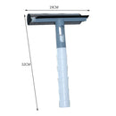 Glass Wiper 2 Side Window Bathroom Cleaning with Water Spray Bottle (Blue) Newly