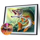 5D Fish Bite Hook Diamond Painting Embroidery DIY Cross Stitch Home Decor Newly