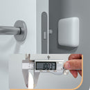 Punch Free Door Bumper Protector Self Adhesive Handle Square Pads (Grey) Newly