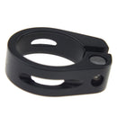 CANSUCC 34.9mm Bicycle Quick Release Seatpost Clamp Seat Post Clip (Black) Newly