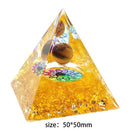 Ogan Pyramid Handmade Crushed Stone Energy Tower Pyramid Jewelry (A)