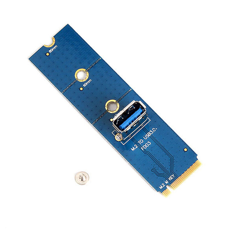 M.2 M Key NGFF to USB 3.0 Adapter Card for BTC Mining PCI-E X16 Converter