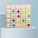 Educational Fish Direction Arrow Match Board Children Color Sensory Puzzle Newly