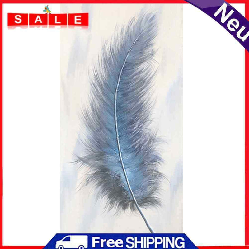 5D DIY Full Round Drill Diamond Painting Feather Cross Stitch Picture Home Decor