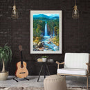 DIY Full Round Diamond Painting Waterfall Wall Picture Rhinestone Mosaic Ki